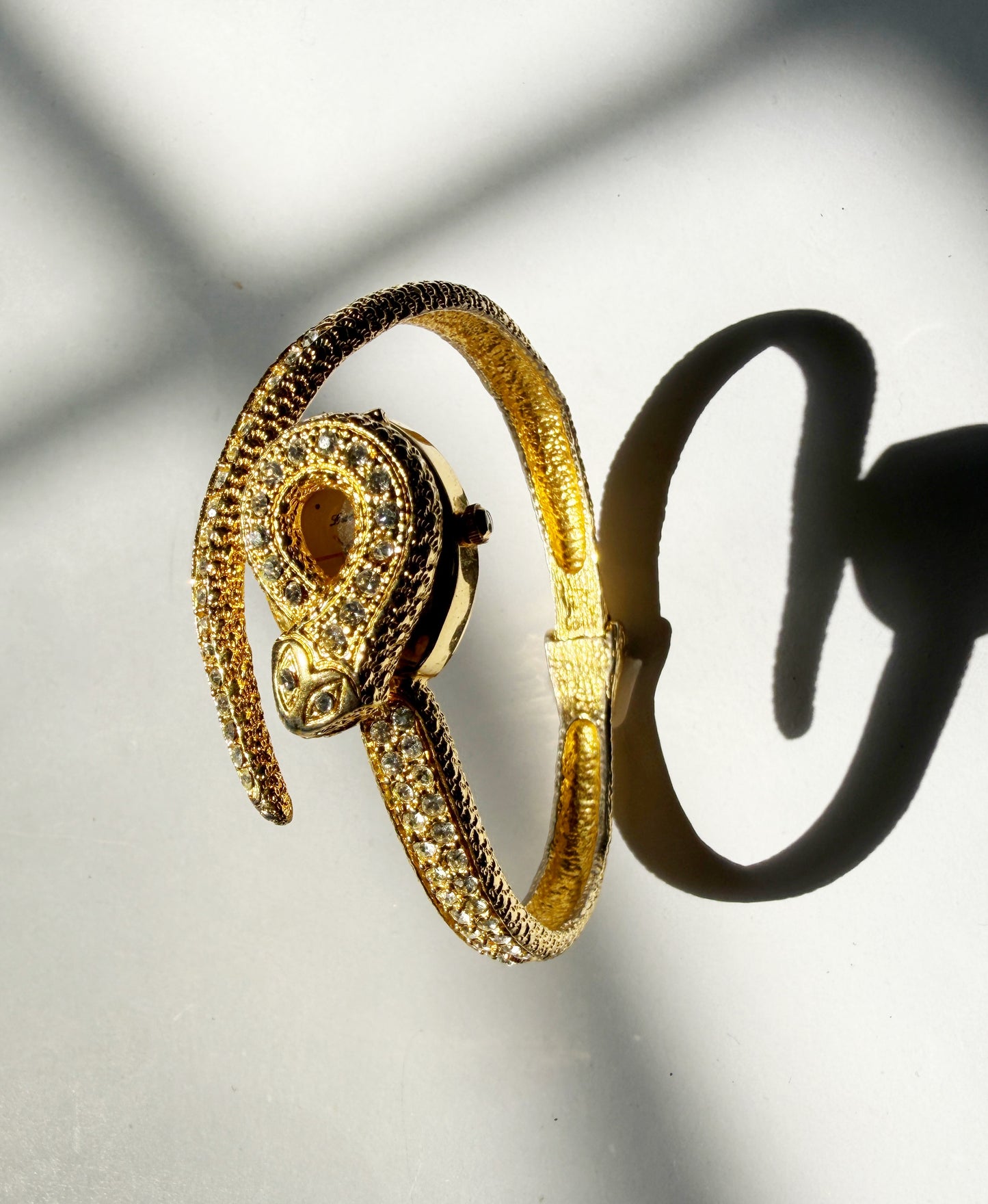 Vintage snake watch bracelet