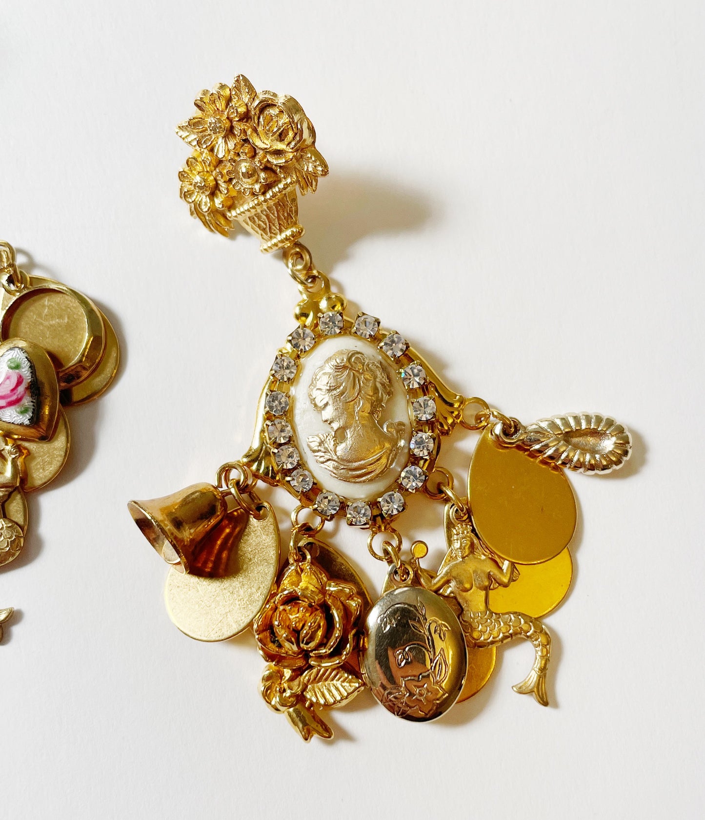 Charming cameo earrings