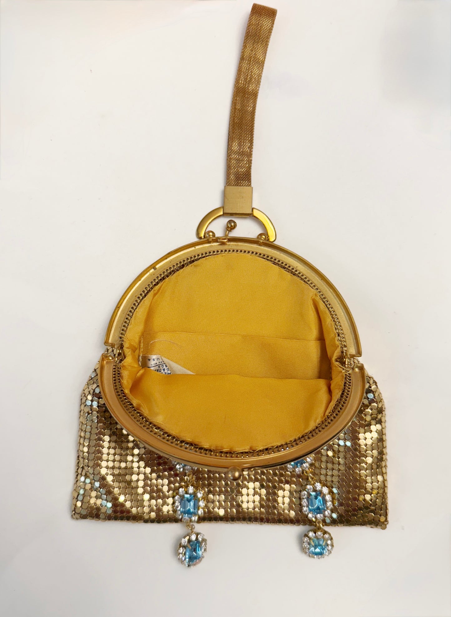Ode to the master crybaby edition gold mesh purse