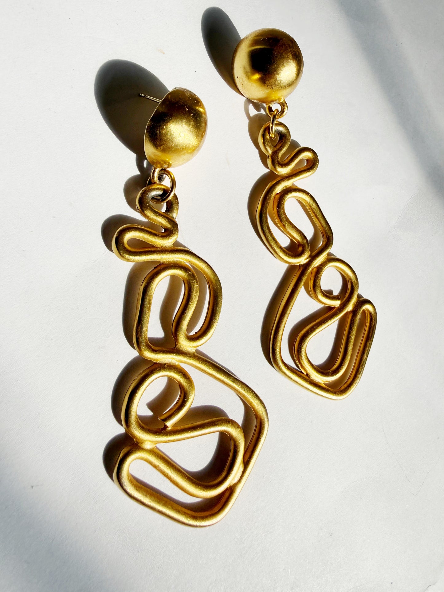 Vintage abstract earrings