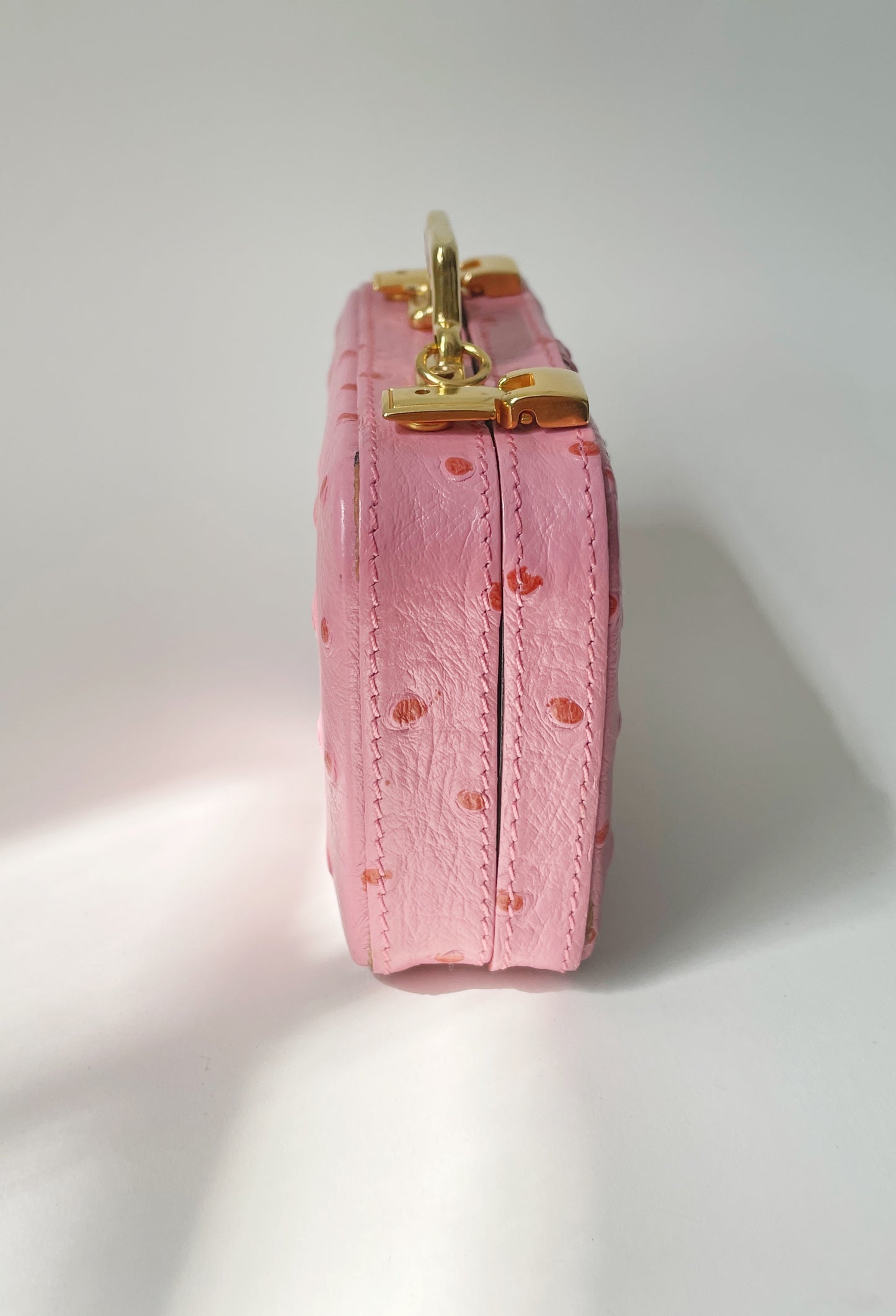 Miniature Marvels tiny pink leather compact purse