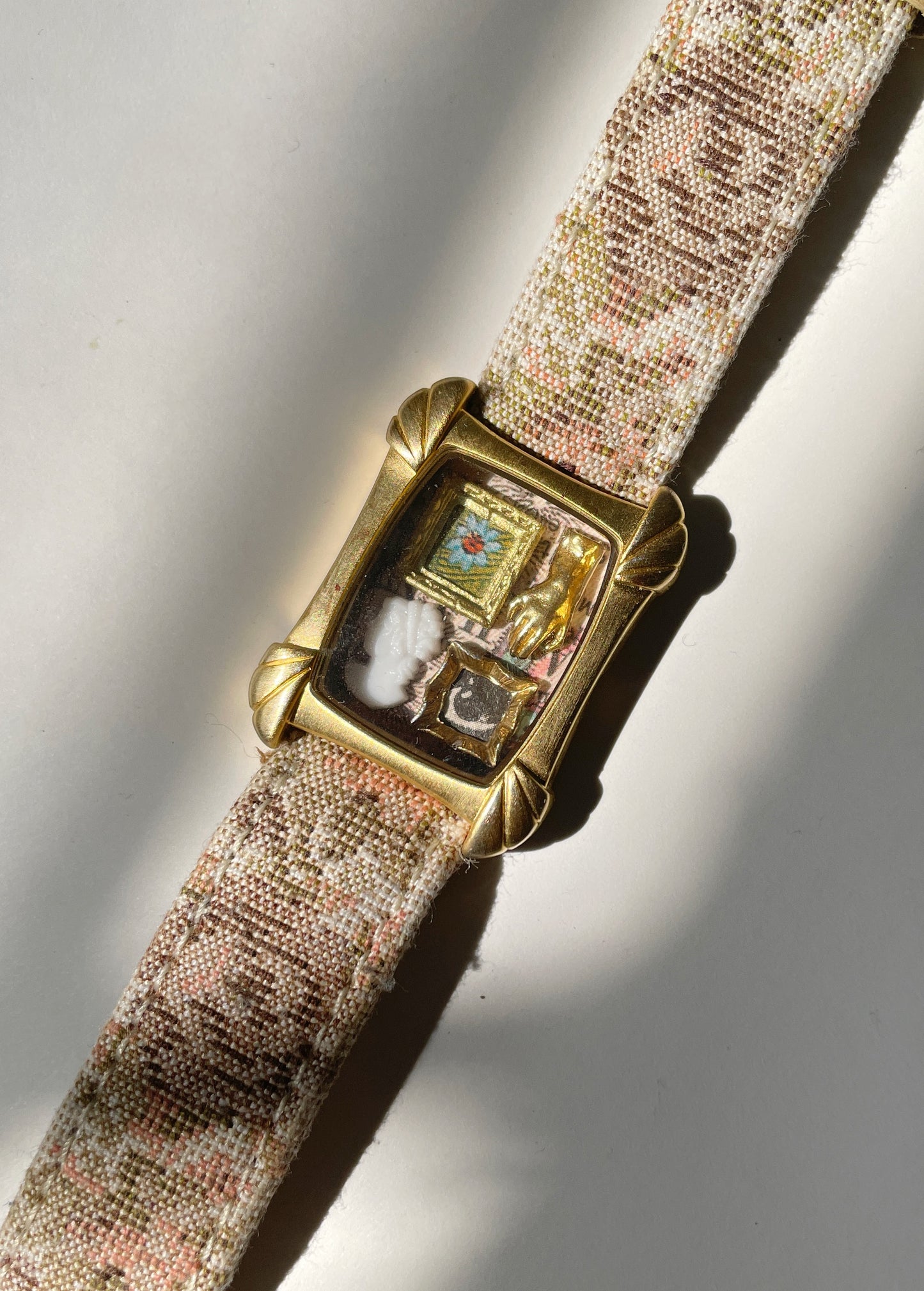 Miniature Marvels tapestry gallery wall watch