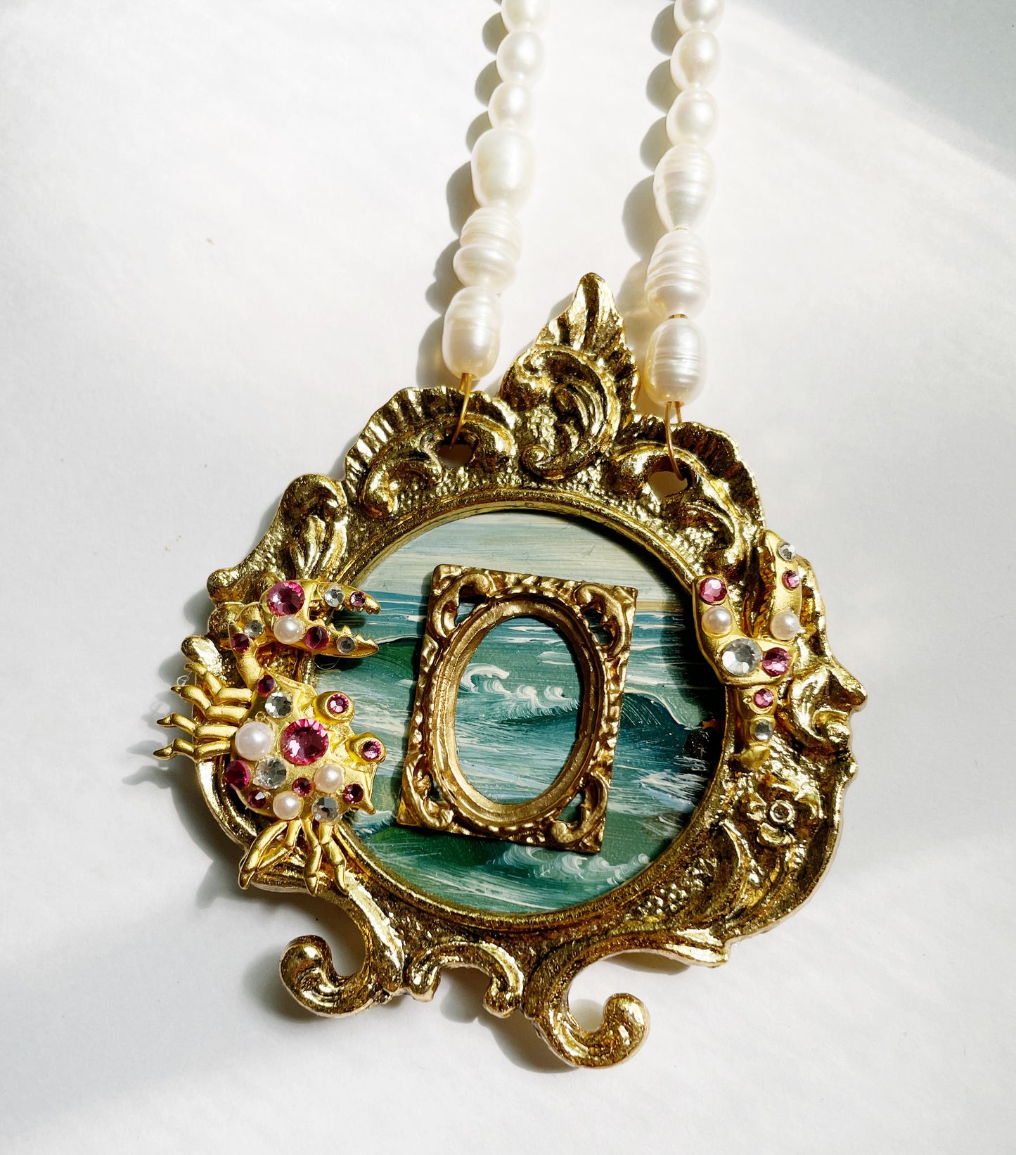 The Gallery Wall living sea painting necklace
