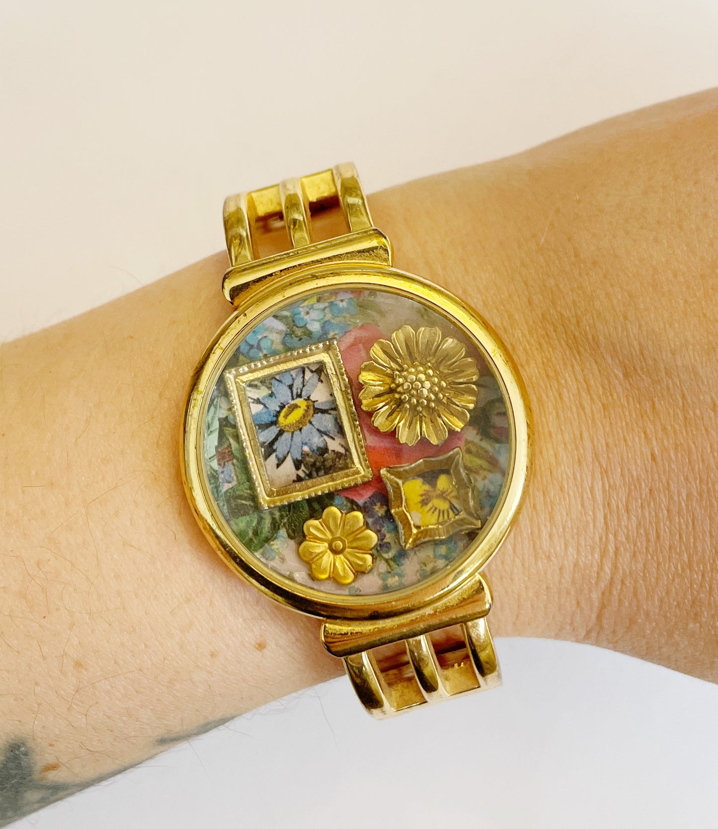 Miniature Marvels floral gallery wall watch