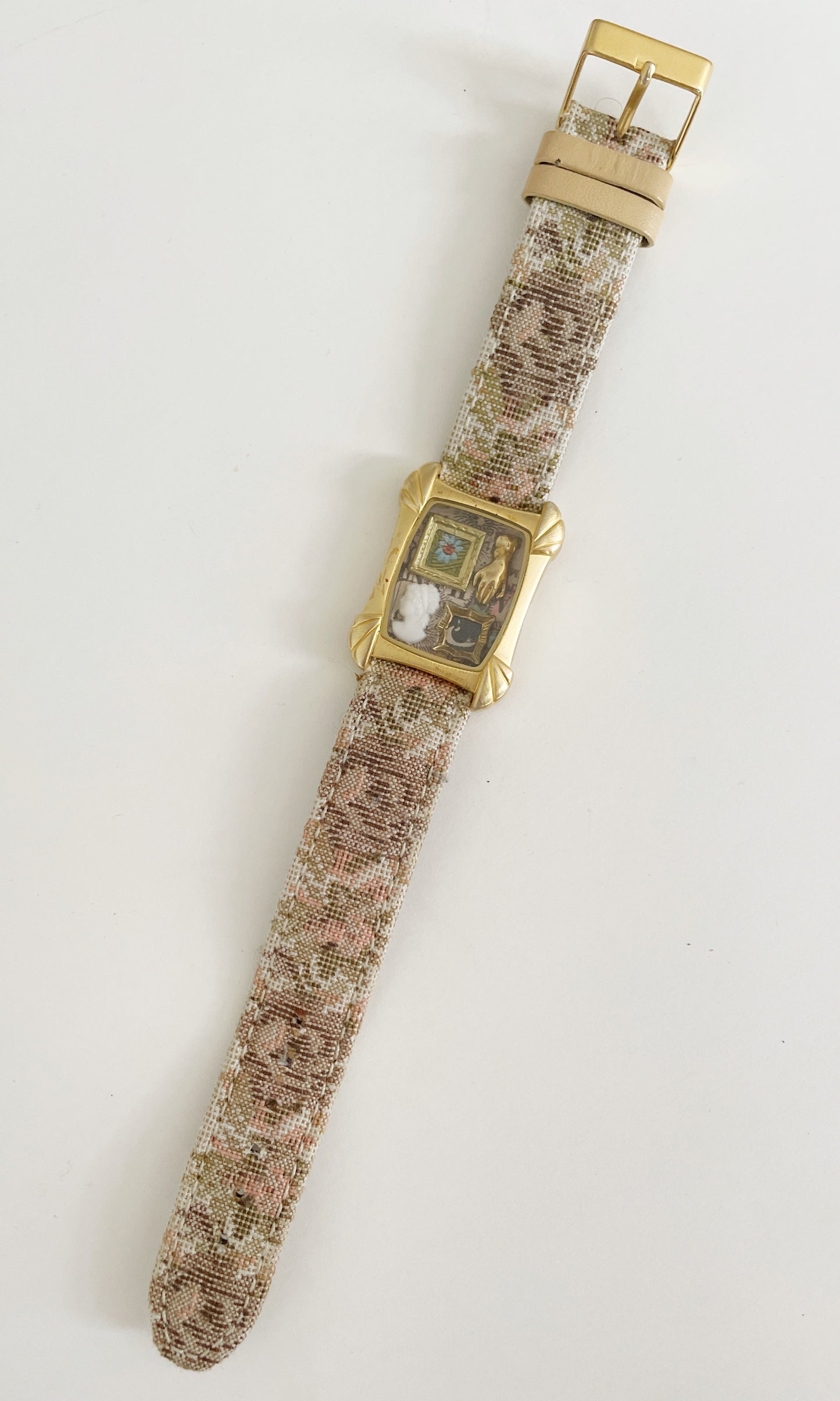 Miniature Marvels tapestry gallery wall watch