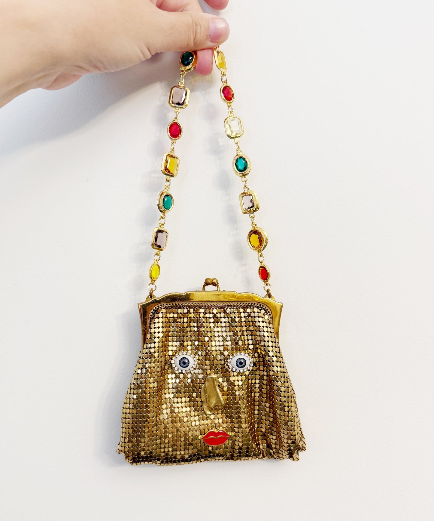 Ode to the master mini mesh purse necklace & belt