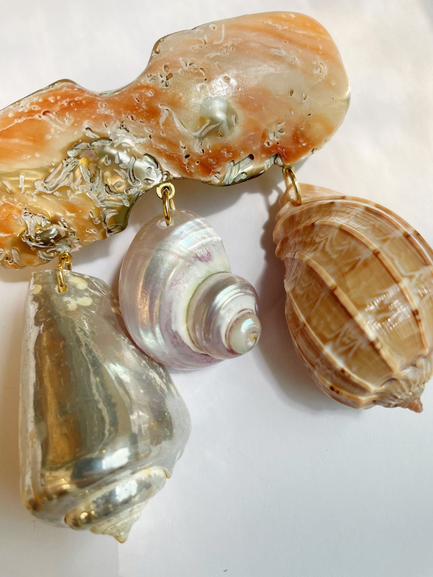 Goddess shell barrette