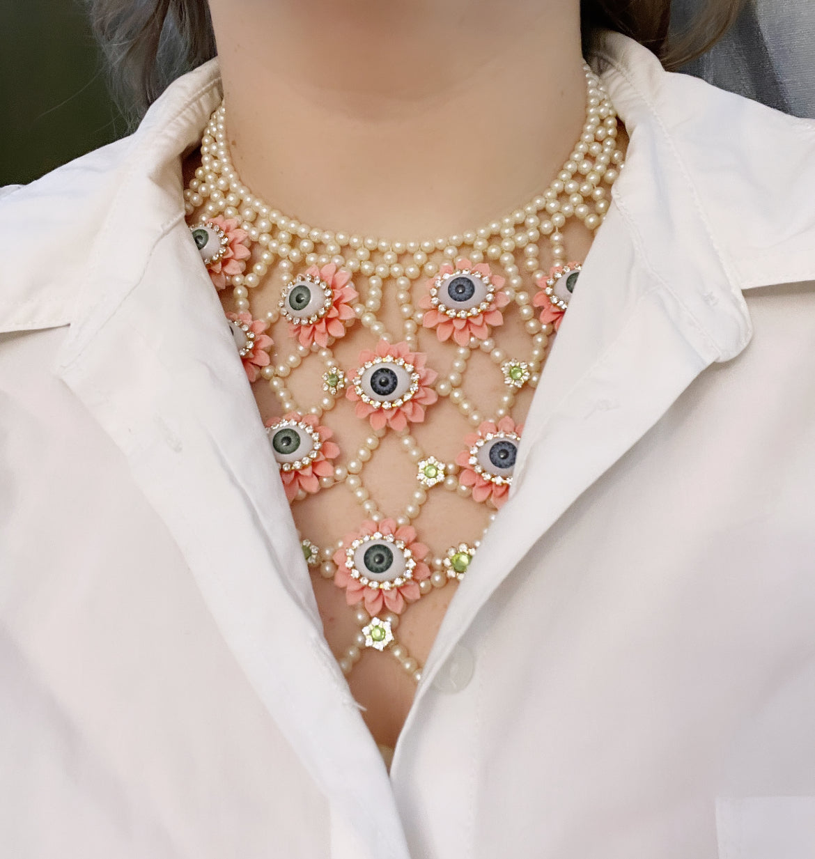 Desert Bloom Magritte collar necklace