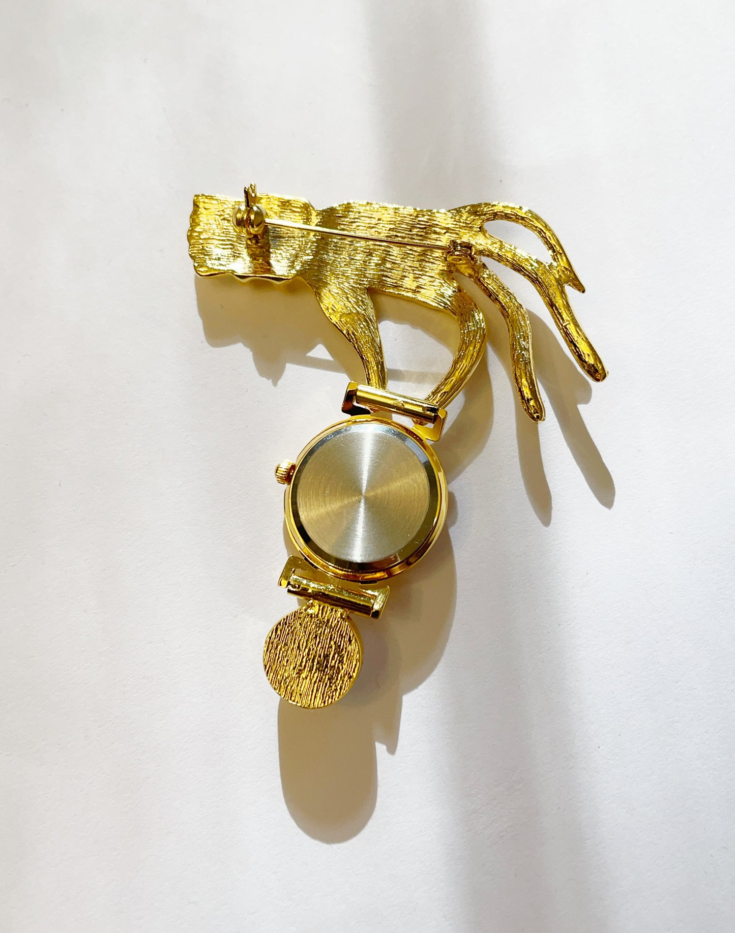 Vintage hand watch brooch