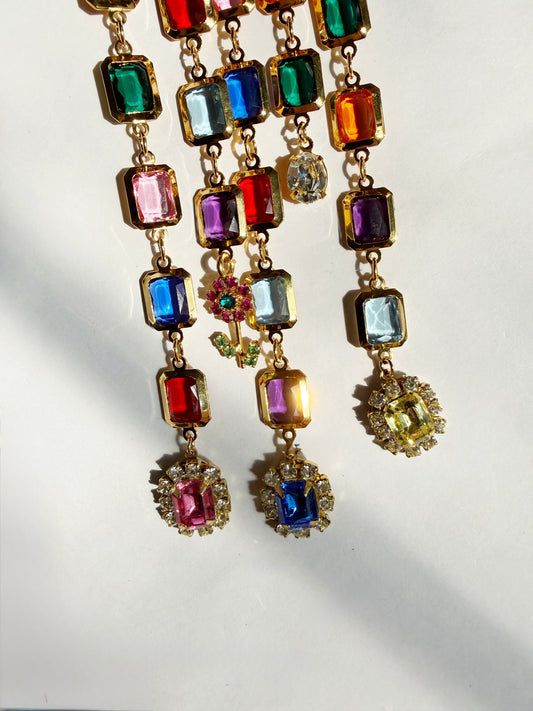 Bloom rhinestone party brooch