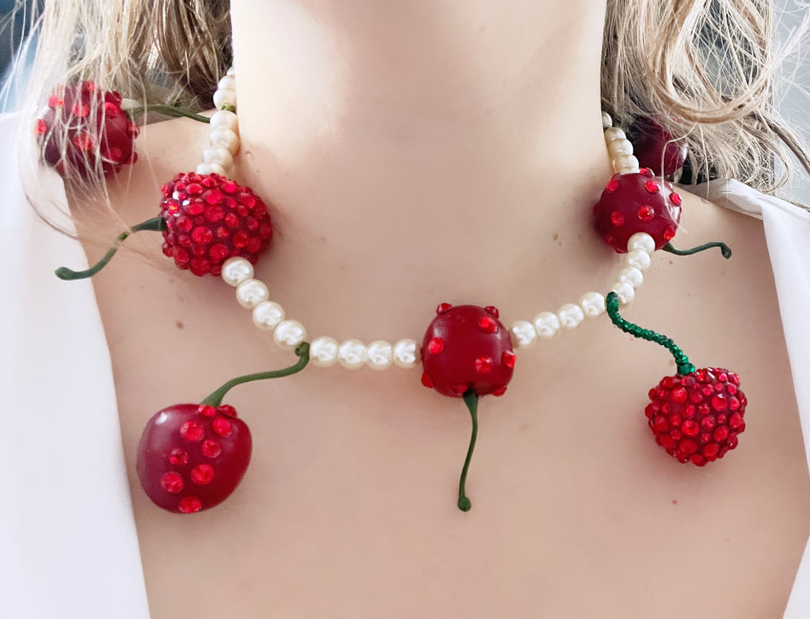 Cherry party necklace