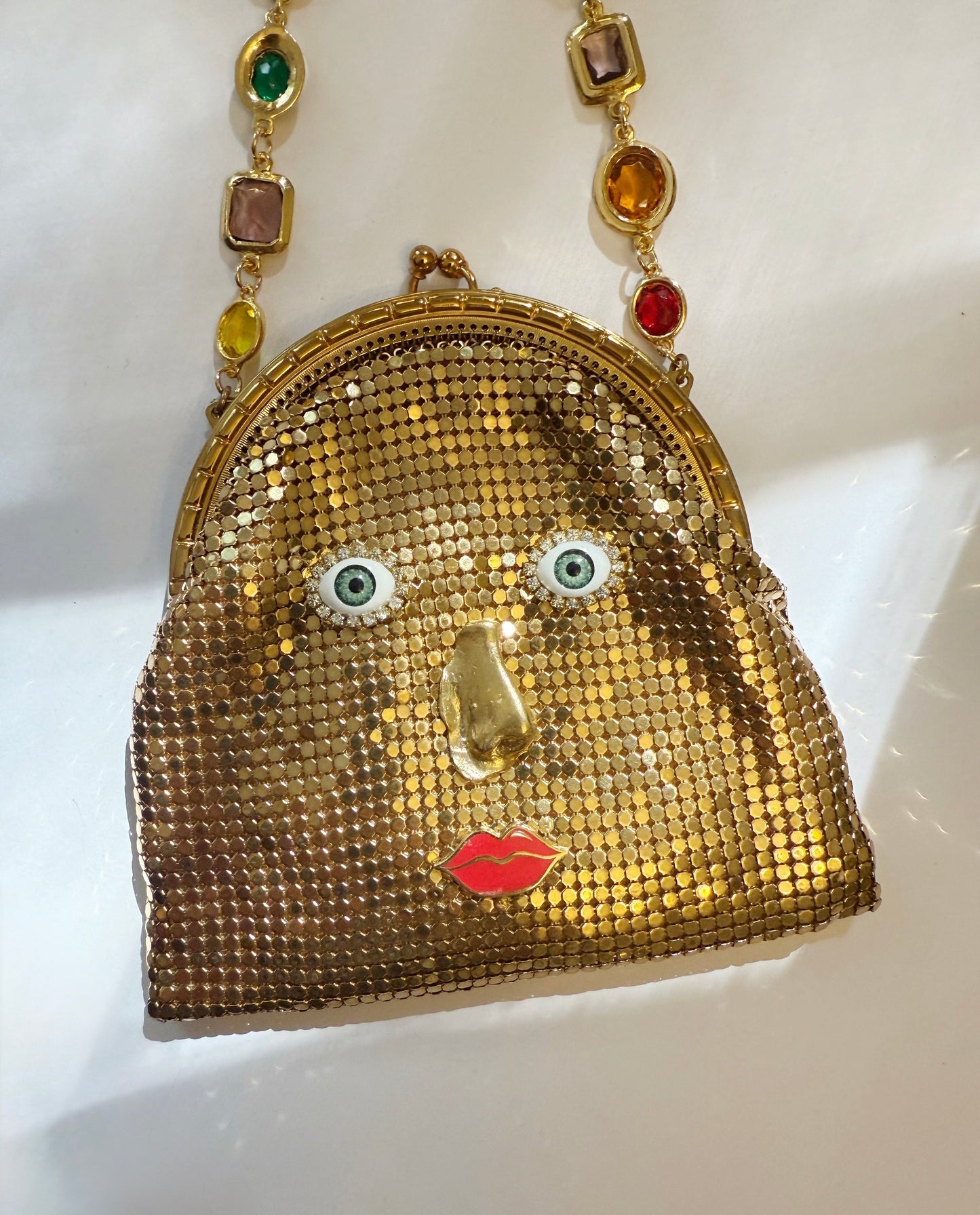Ode to the master mini mesh purse necklace