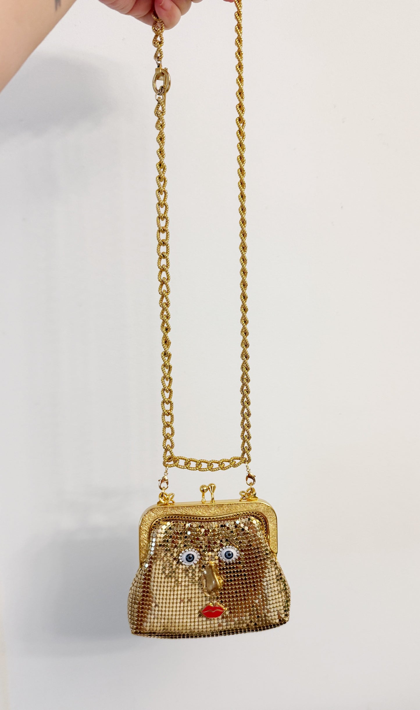 Ode to the master mini mesh purse & belt