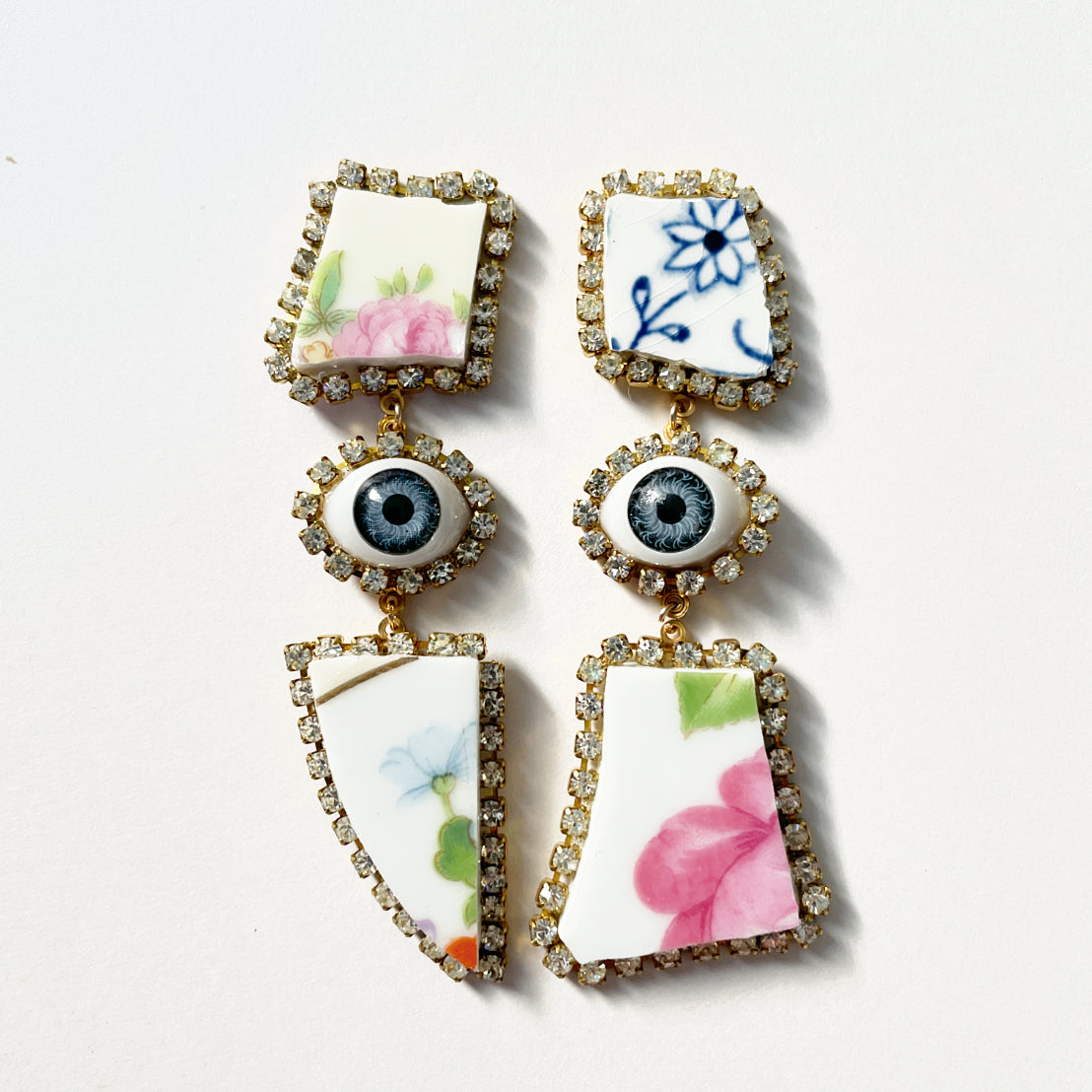 MADE TO ORDER Dreamy Pieces surrealist floral earrings