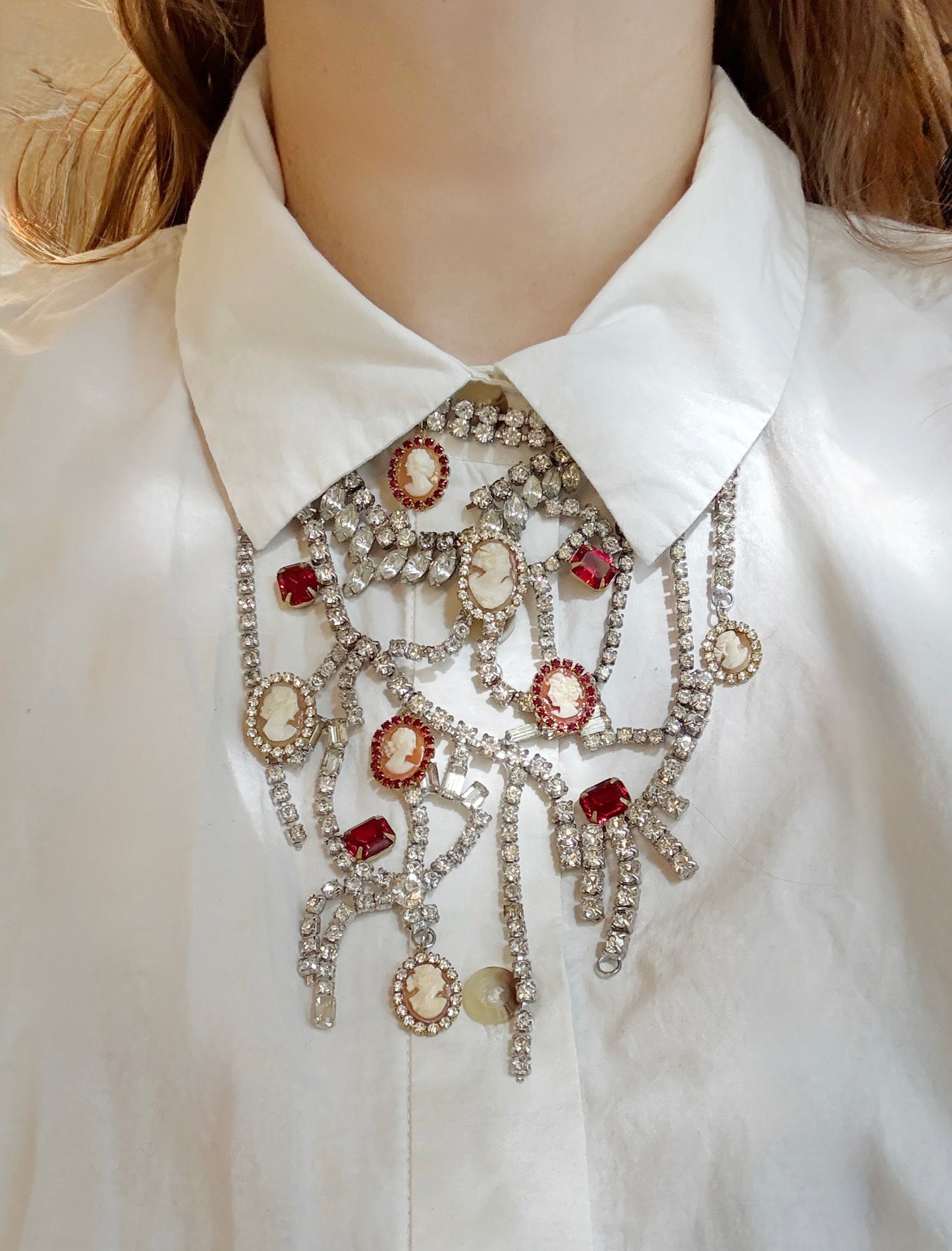 Colossal cameo necklace