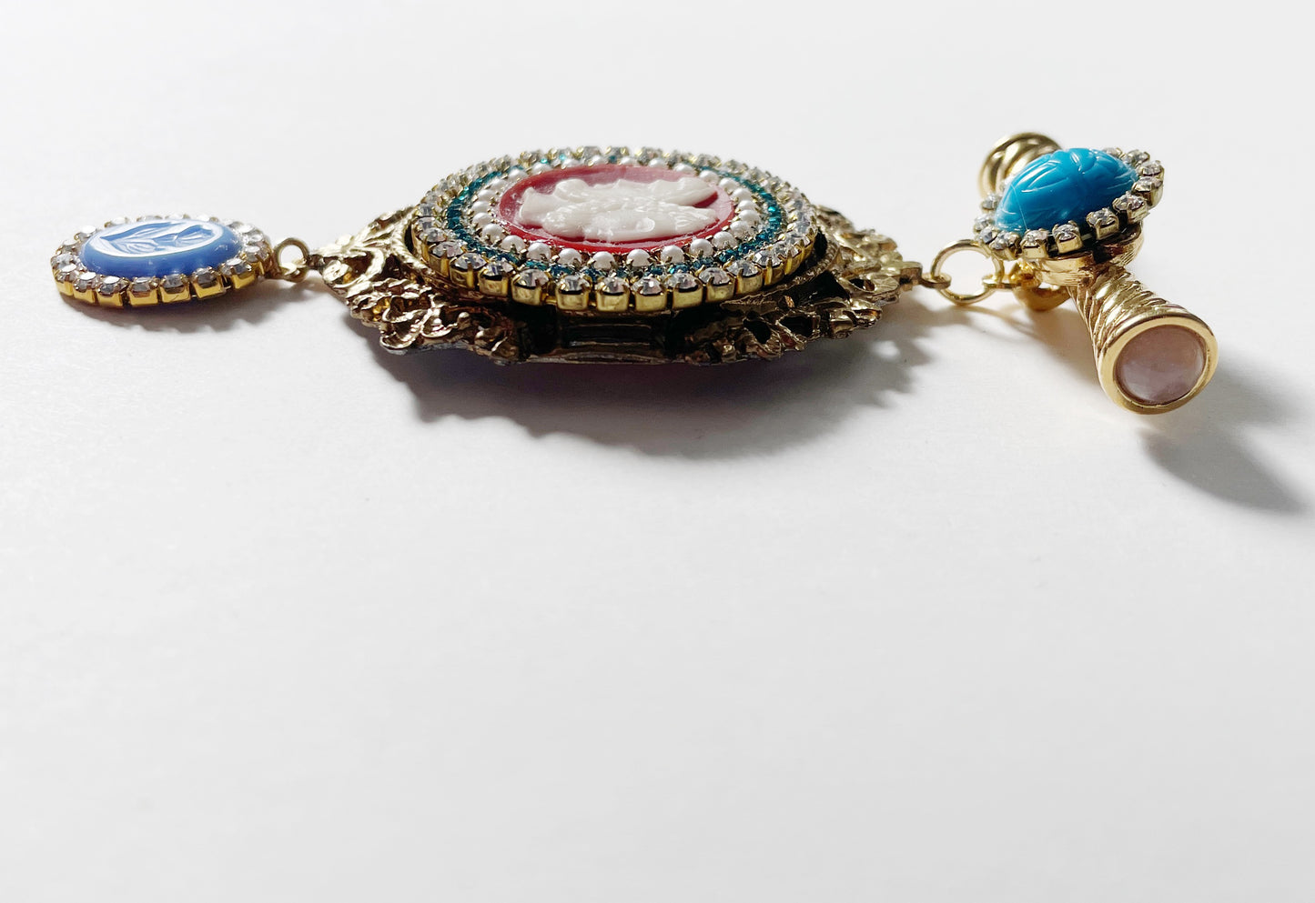 Cameo gallery wall brooch