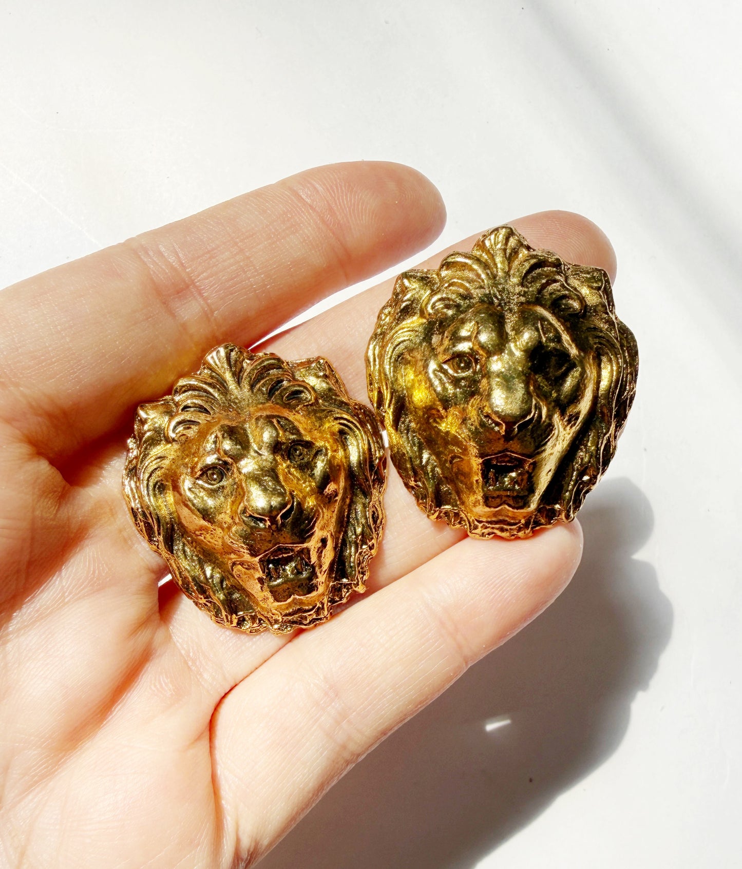 Vintage lion studs