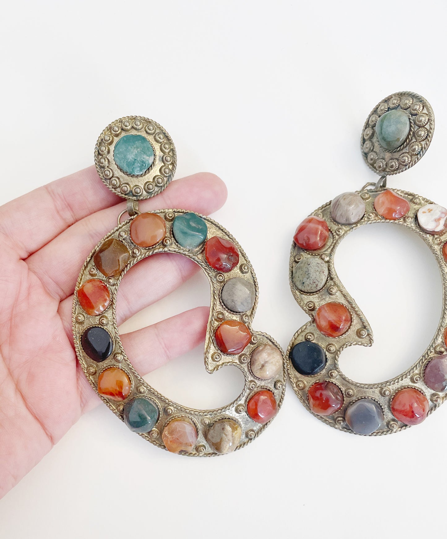 Hidden treasure statement earrings