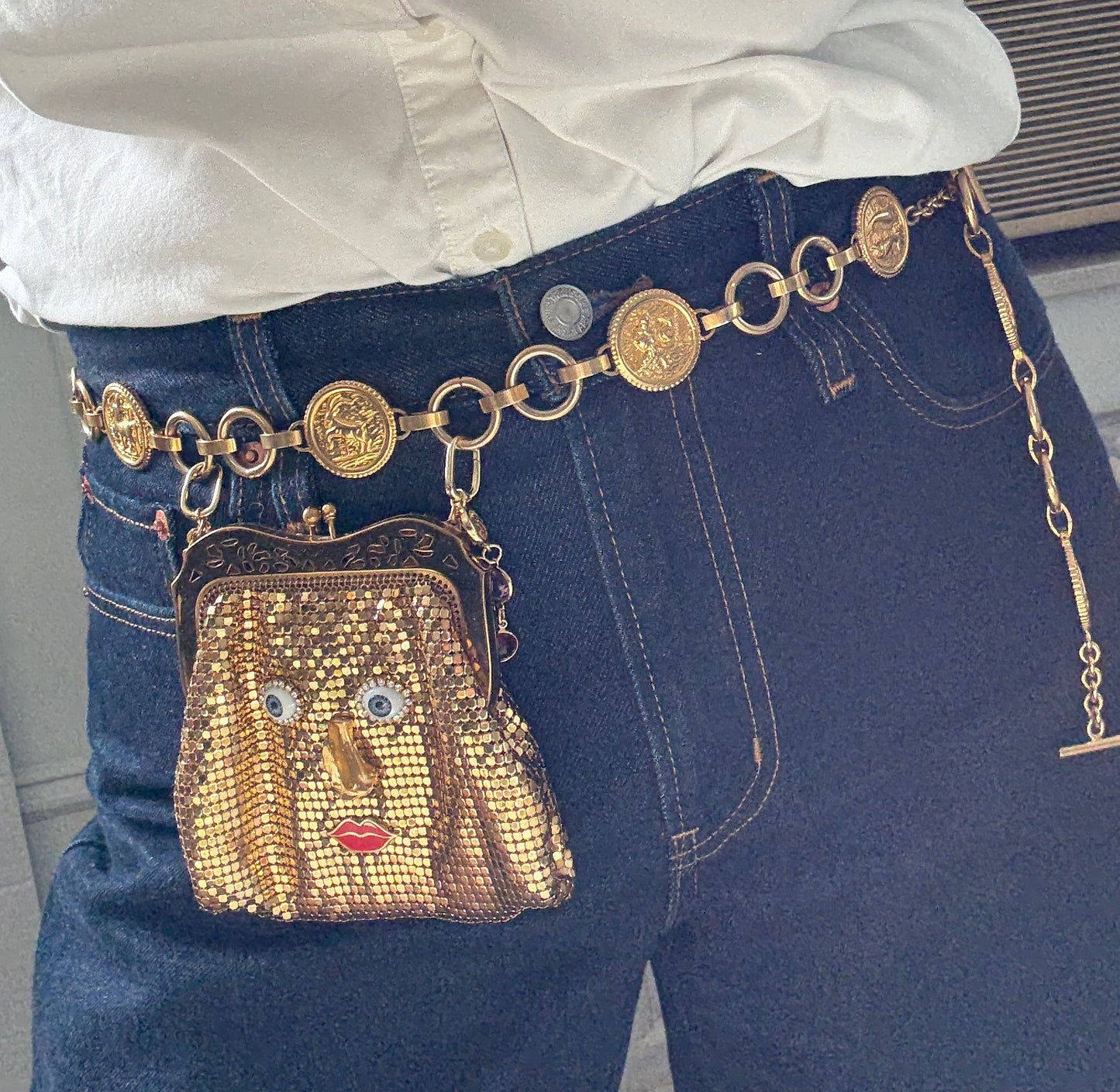 Ode to the master crybaby mini mesh purse belt