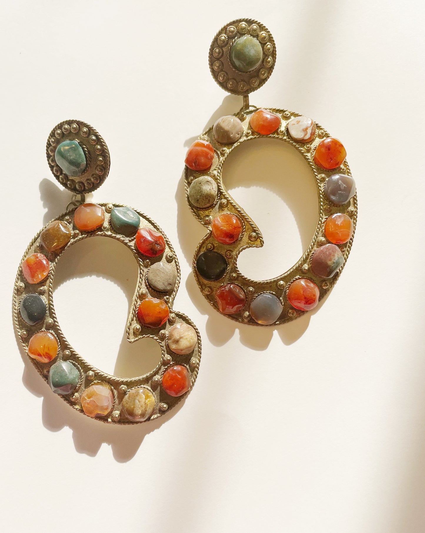 Hidden treasure statement earrings