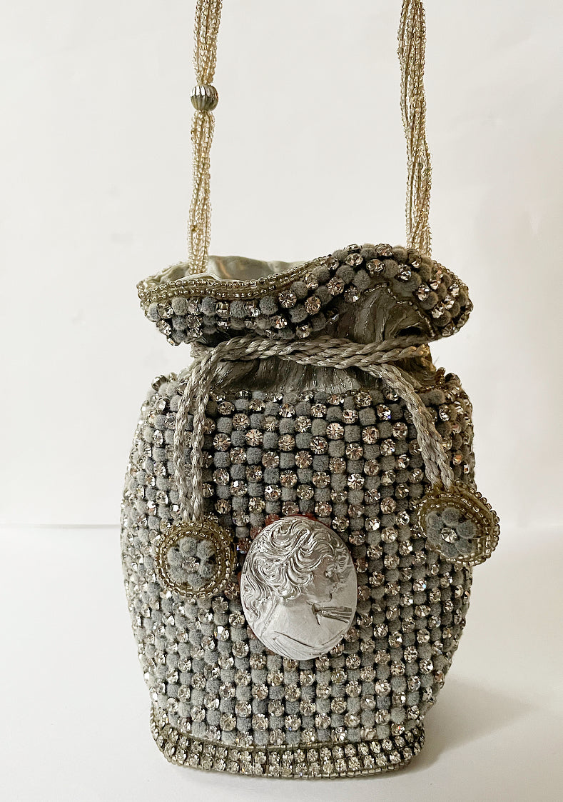 Disco ball cameo purse