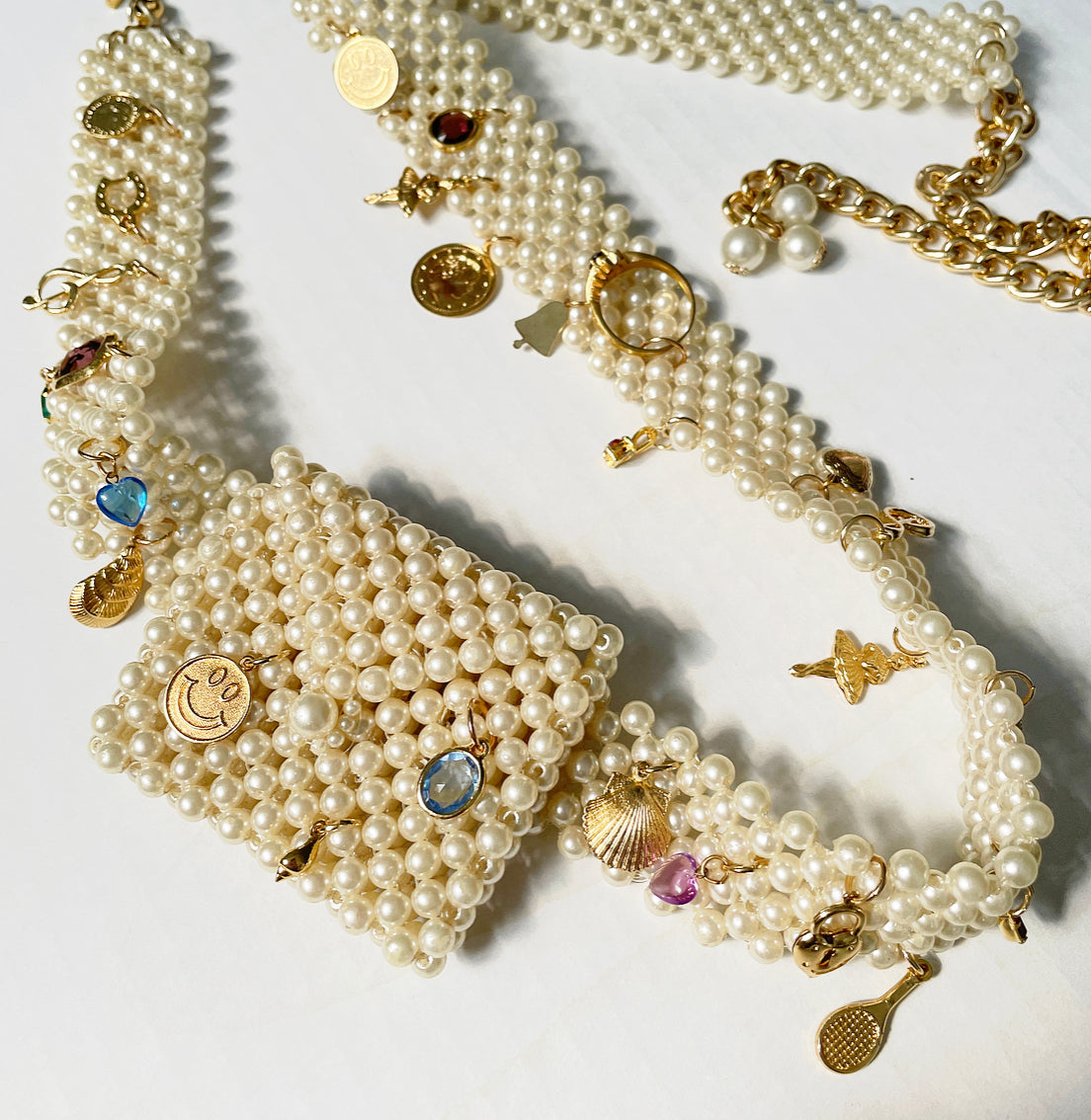 Vintage revival charm belt