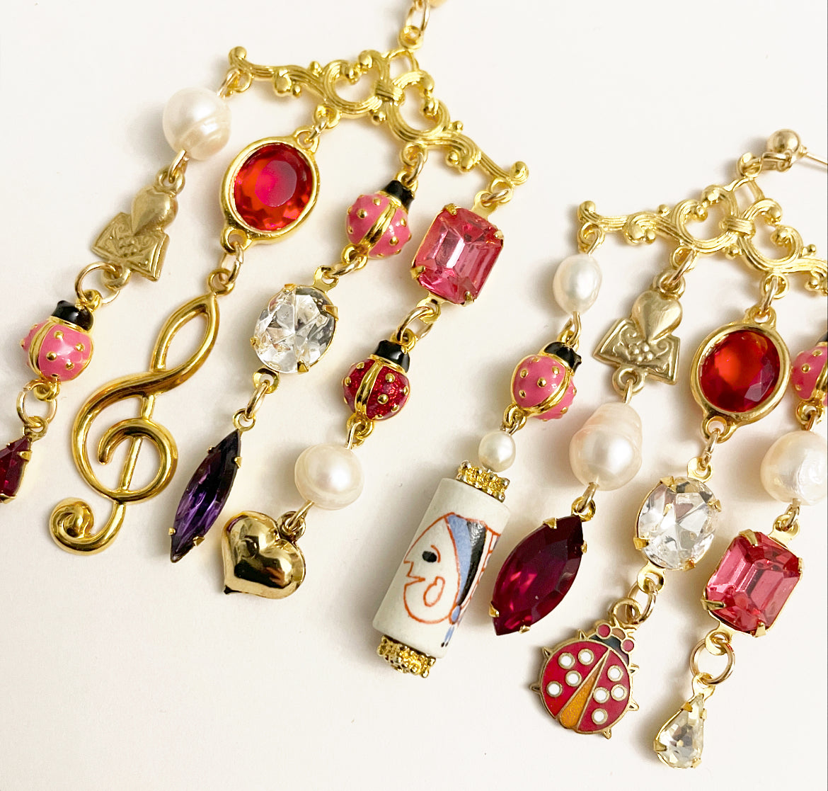 Charming ladybug earrings
