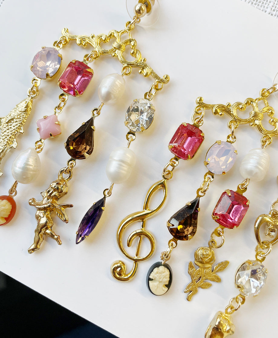 Charmed statement earrings x 2