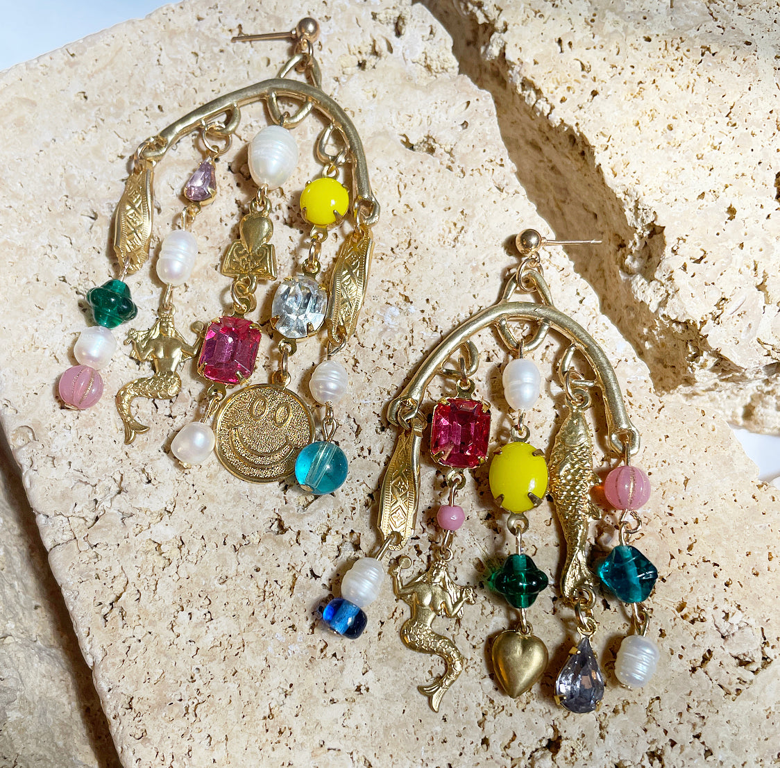 Happy daze charm earrings