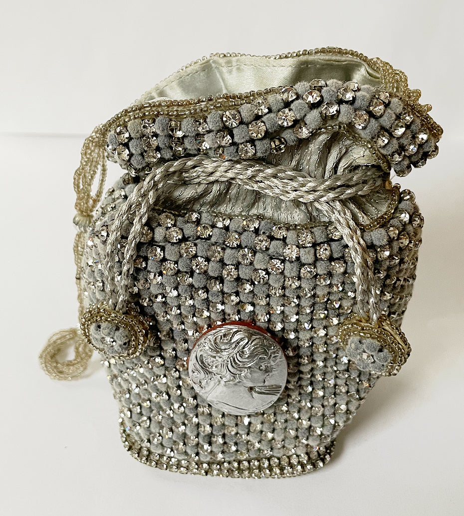 Disco ball cameo purse