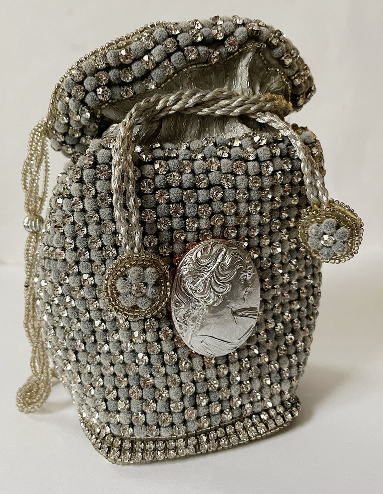 Disco ball cameo purse