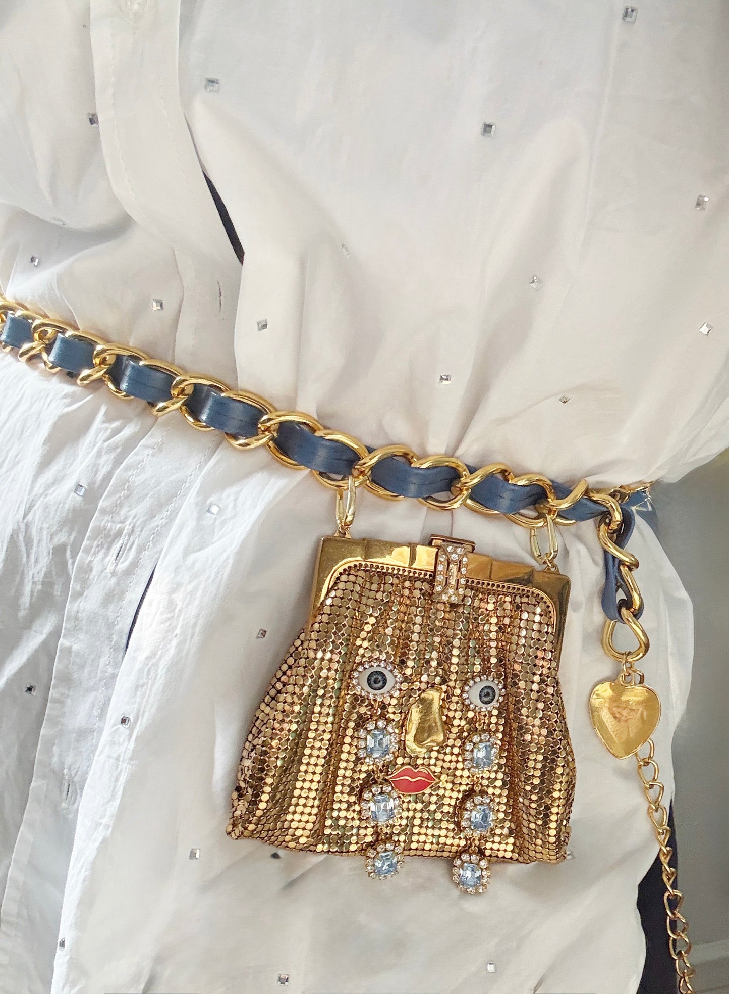 Ode to the master crybaby mini mesh purse belt