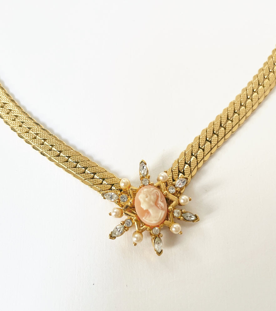 Cameo choker necklace