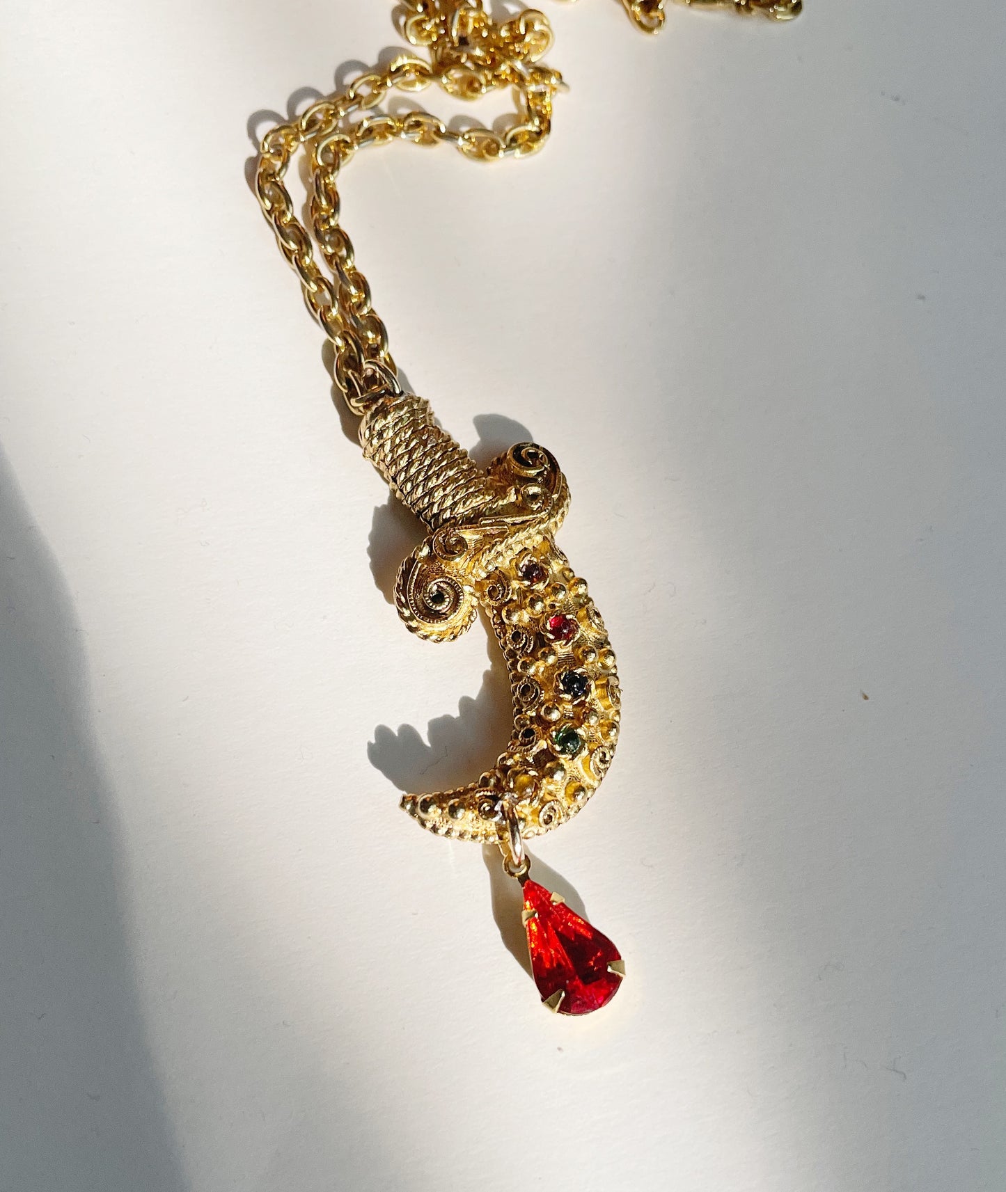 Vintage sword necklace
