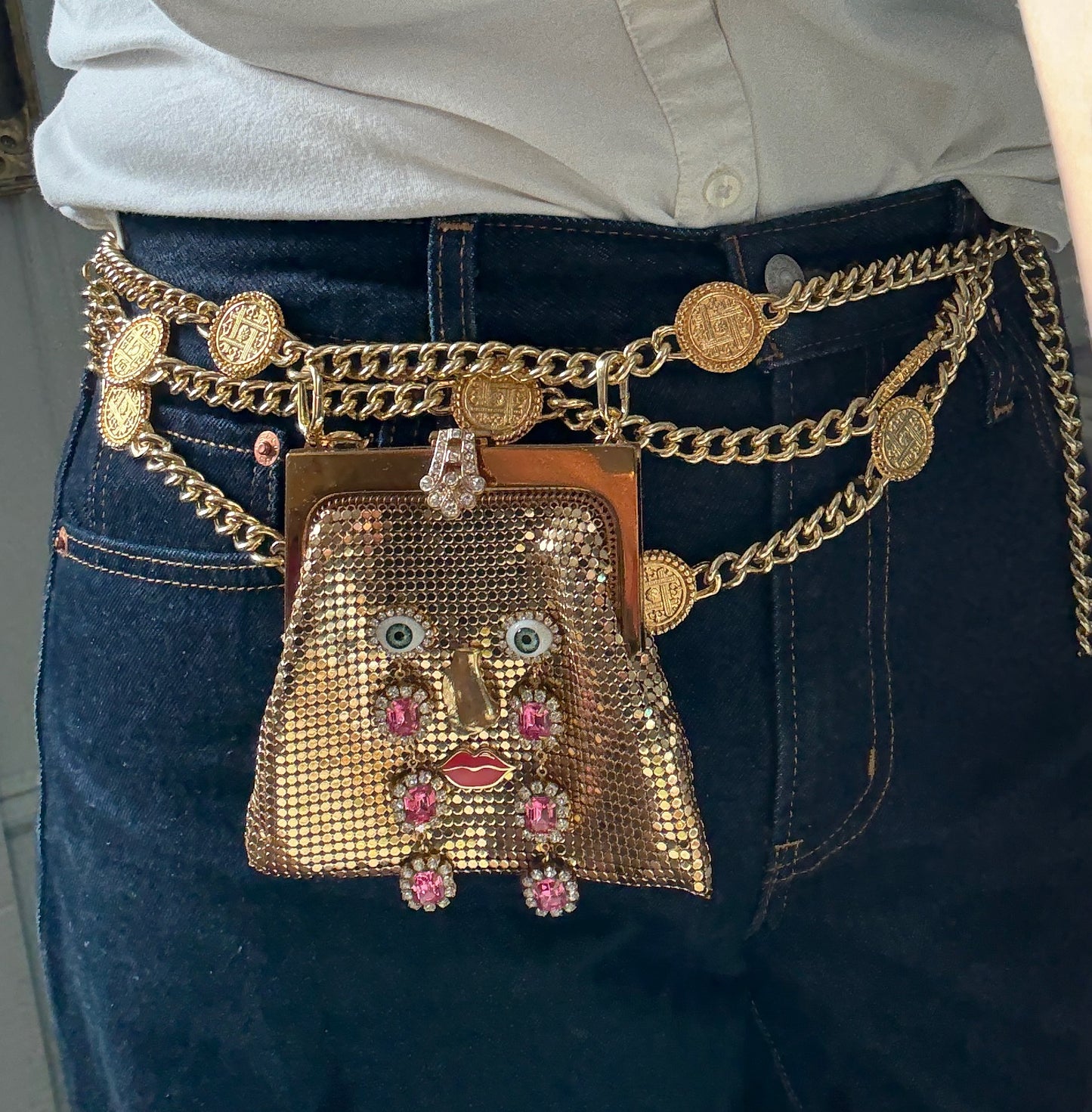 Ode to the master crybaby mini mesh purse belt