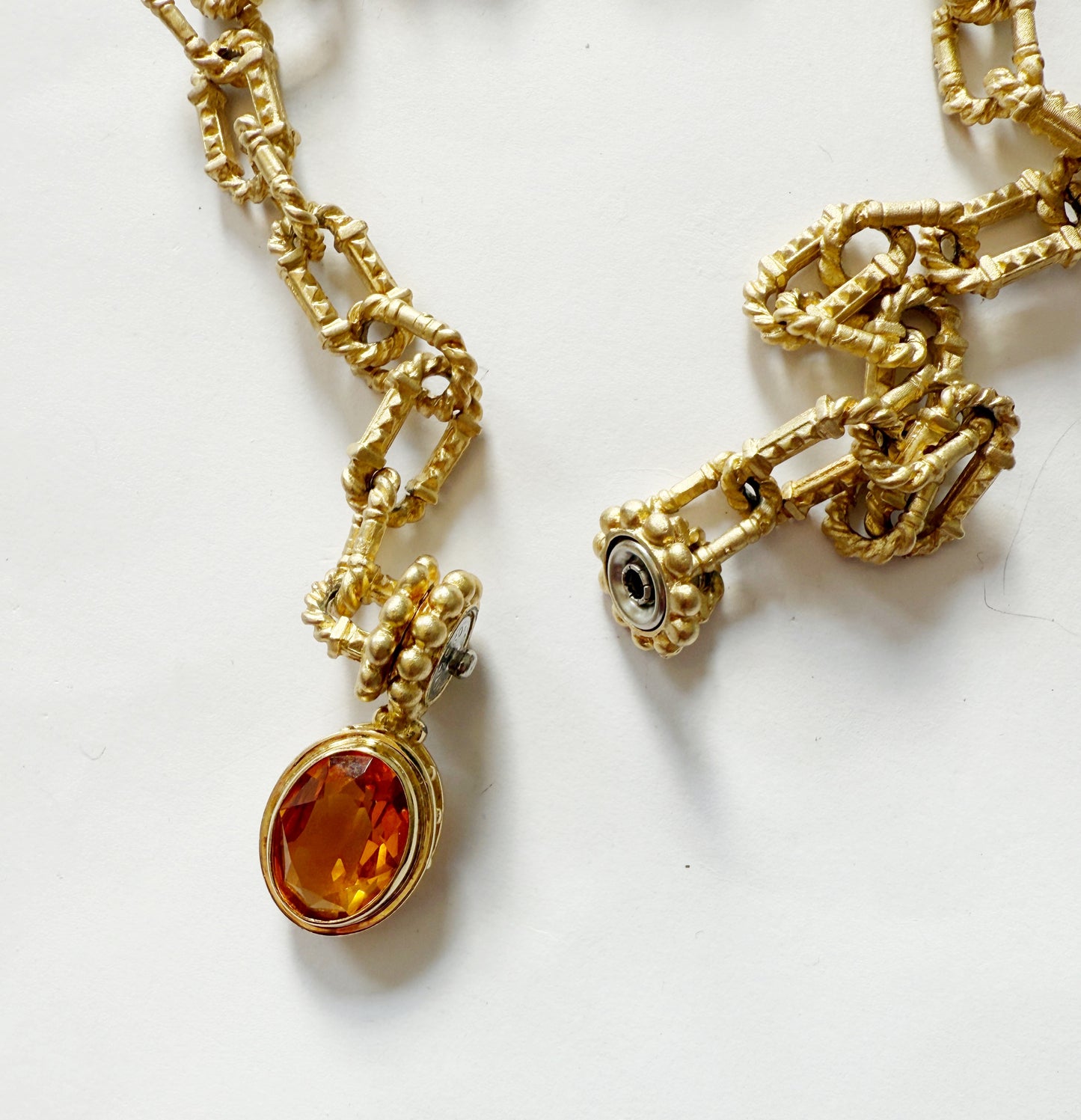 Citrine dream chain necklace