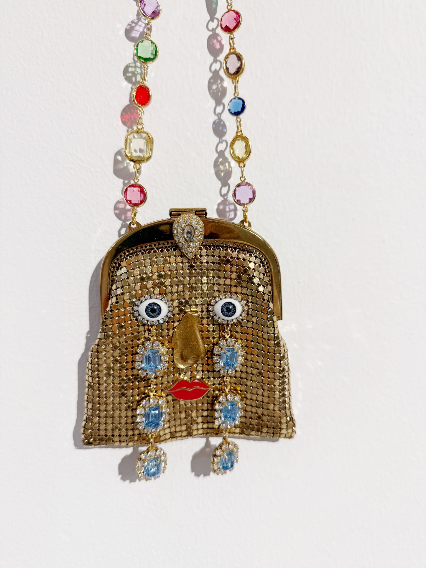 Ode to the master CRYBABY mesh purse necklace