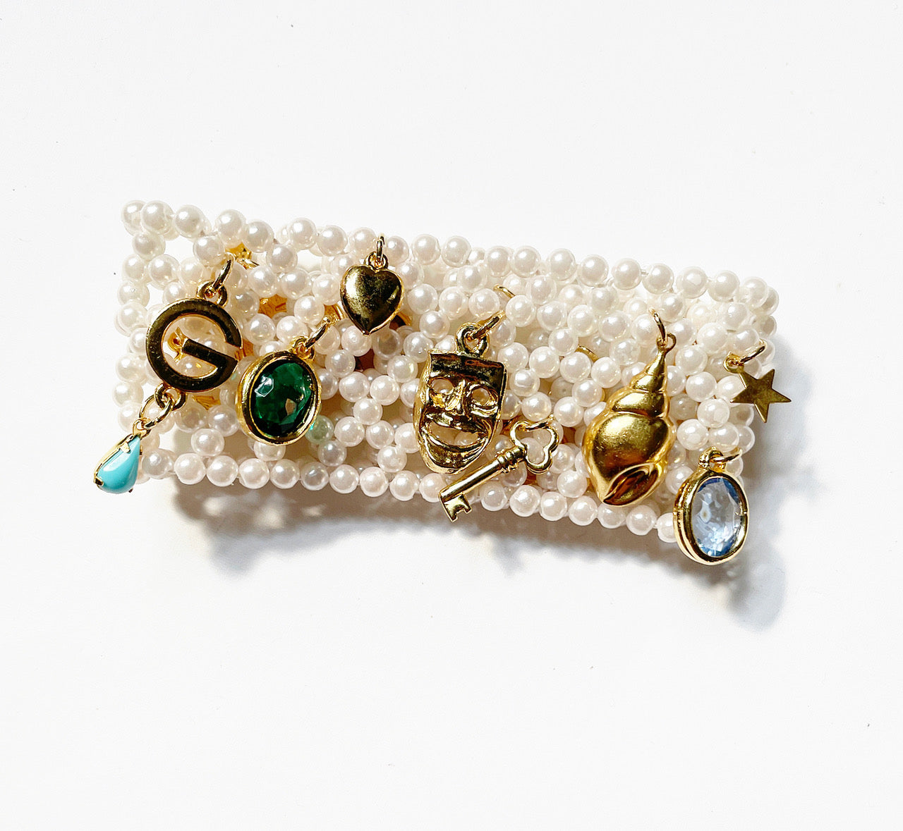 Vintage charm stretchy bracelet