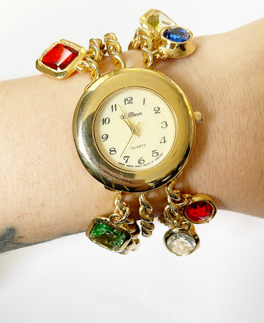 Rhinestone party watch