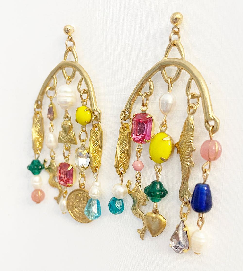 Happy daze charm earrings