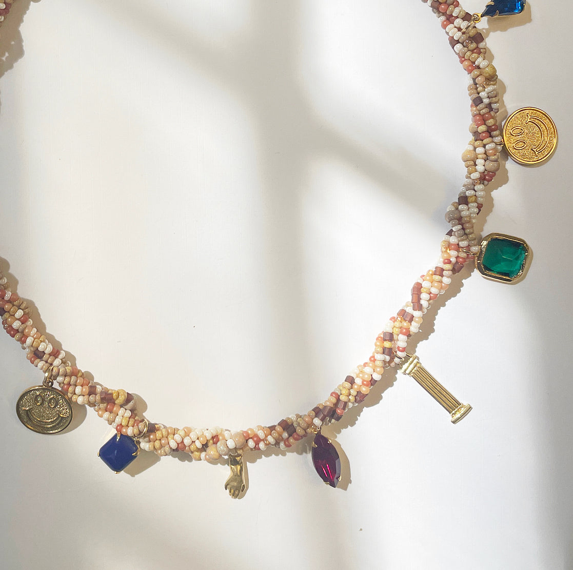 Vintage revival charm necklace