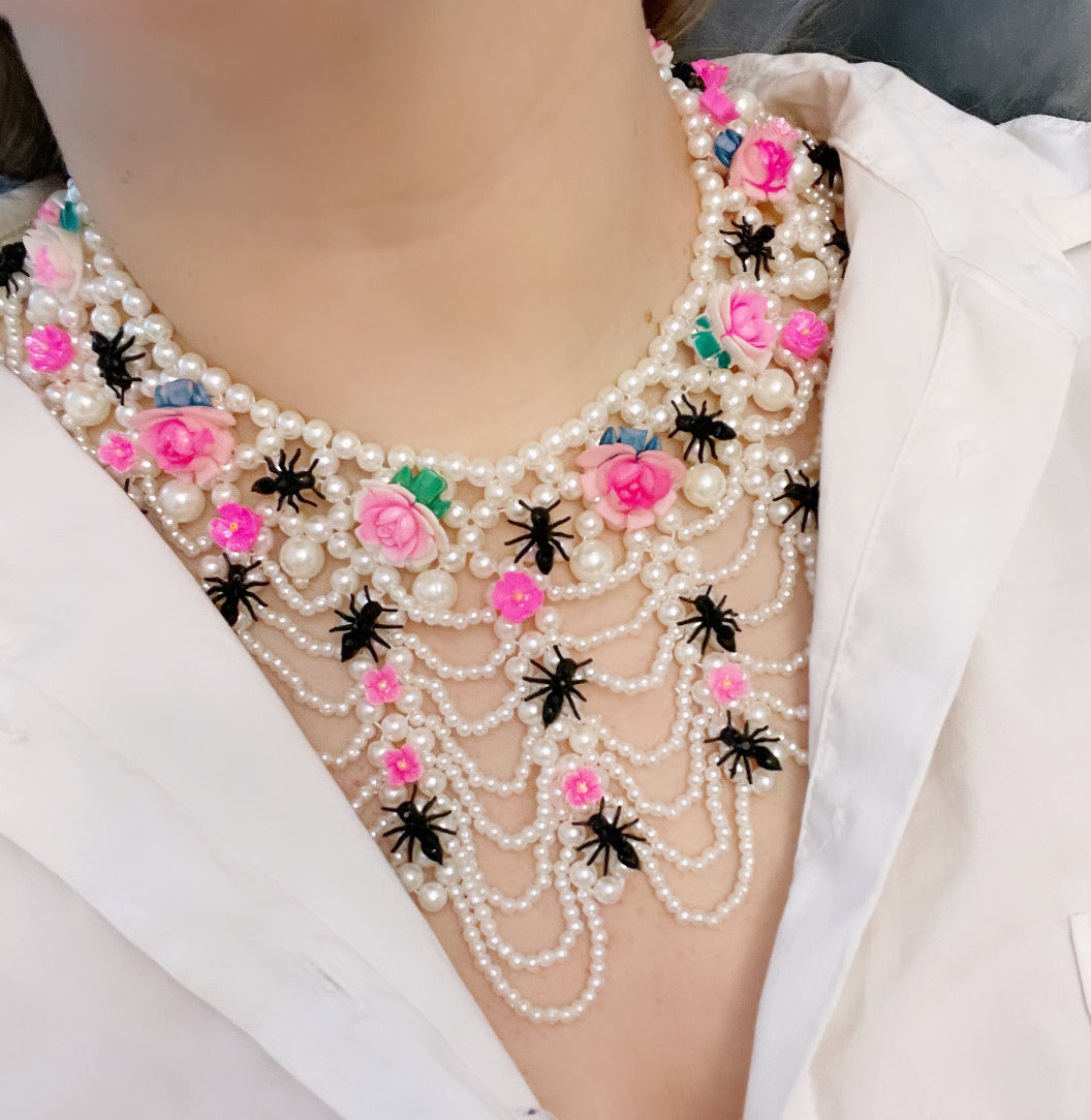 Desert Bloom Ant Party necklace