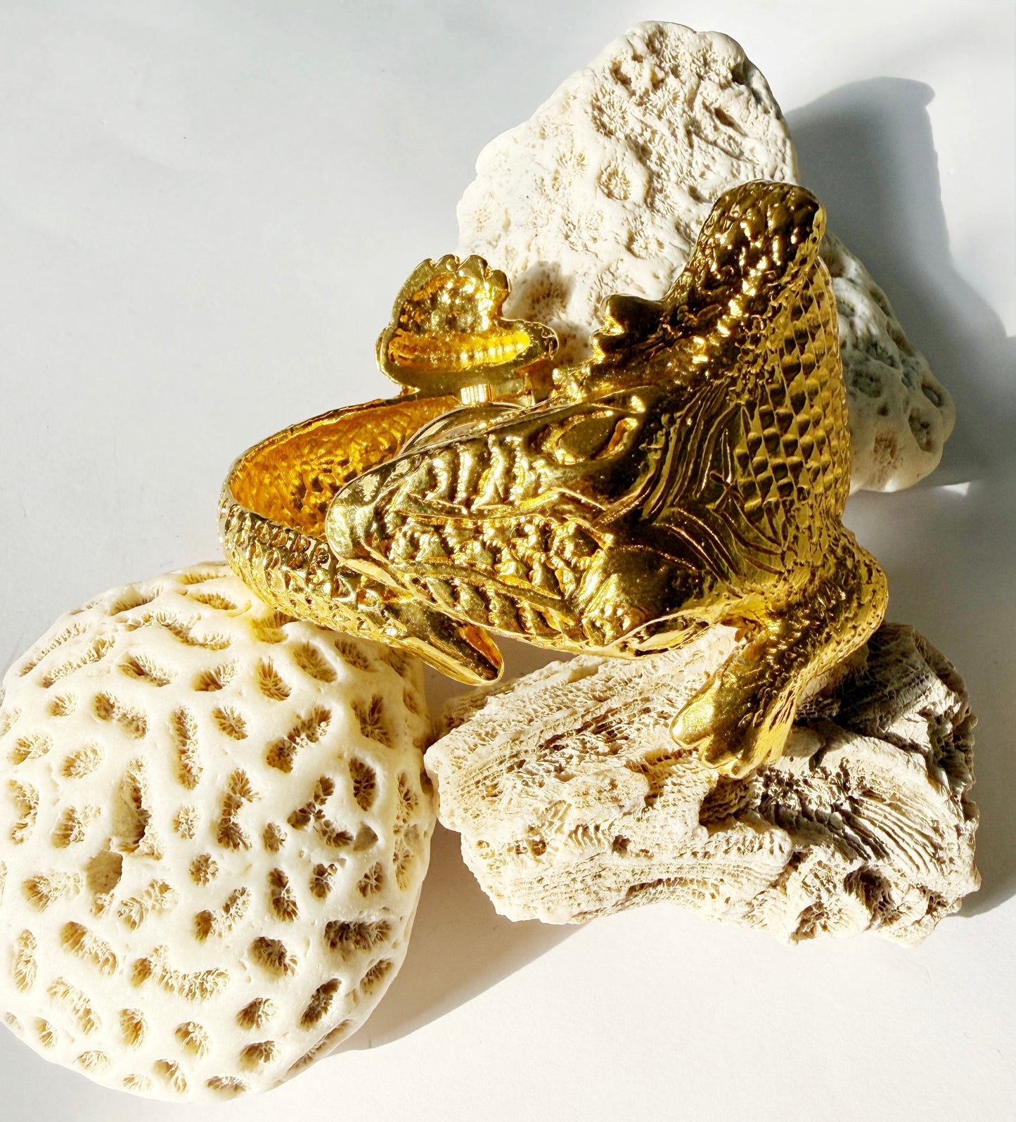 Vintage alligator watch bracelet