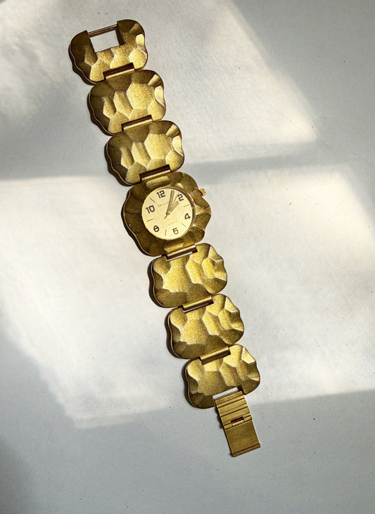 Vintage gold bracelet watch