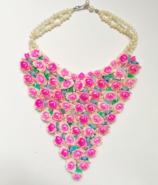 Desert Bloom rose garden necklace