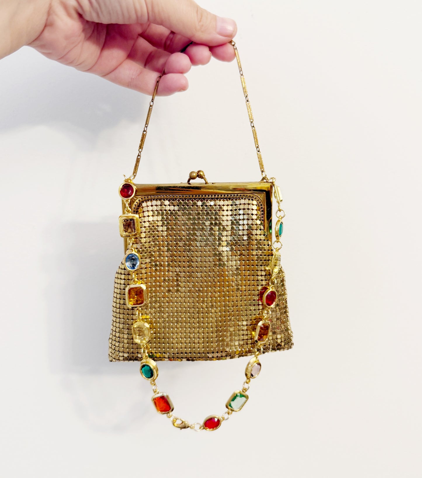 Ode to the master mini mesh purse necklace