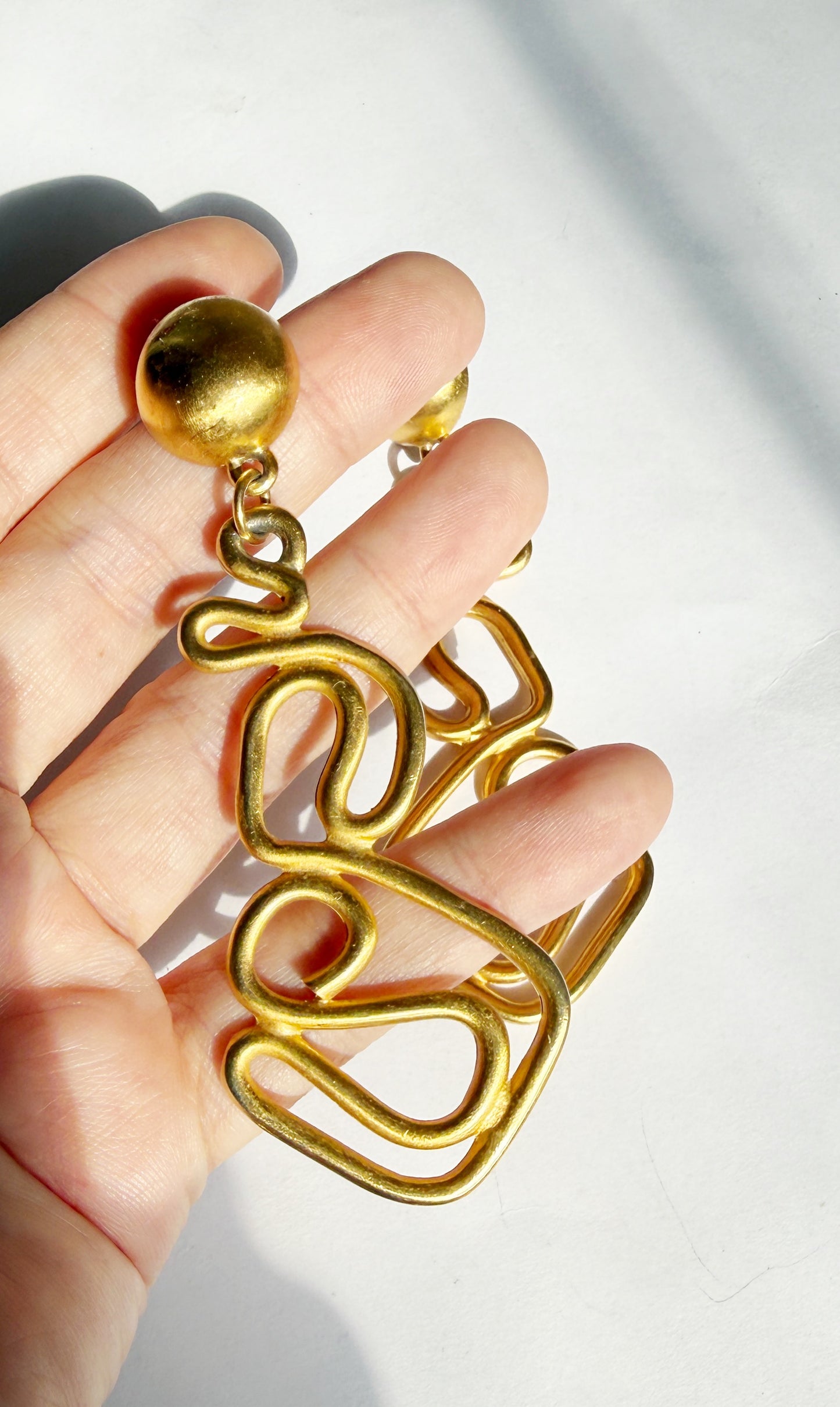 Vintage abstract earrings