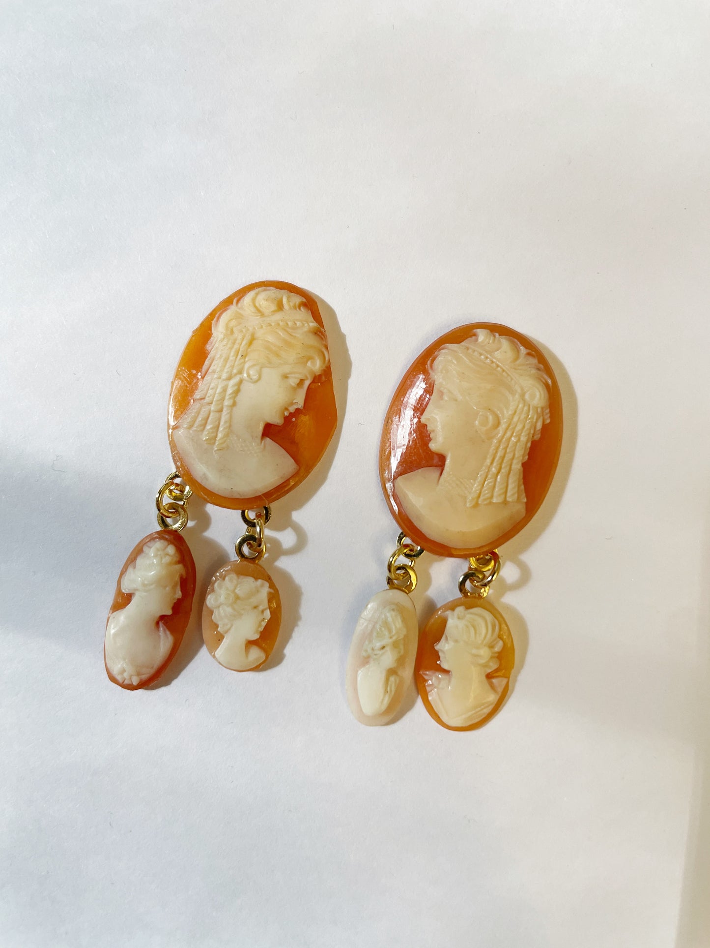 Charming cameo earrings