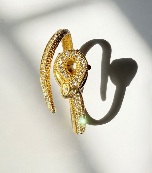 Vintage snake watch bracelet