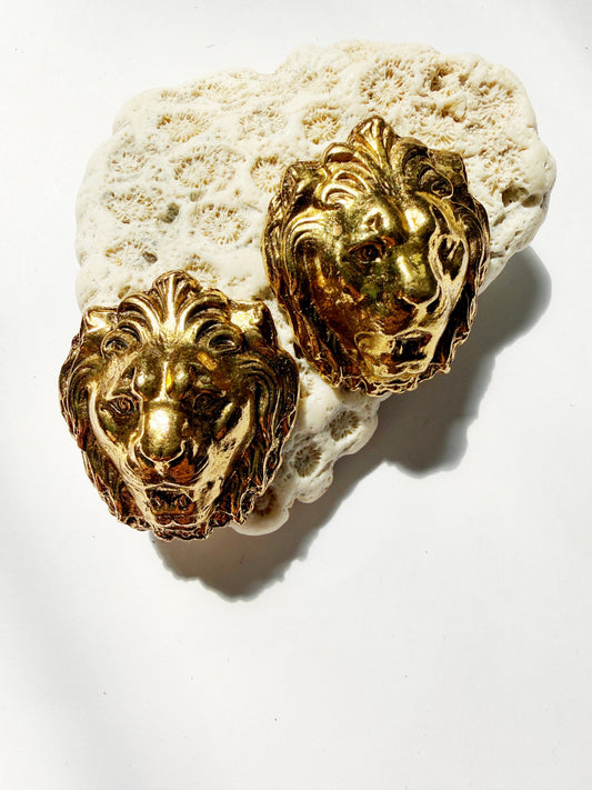 Vintage lion studs